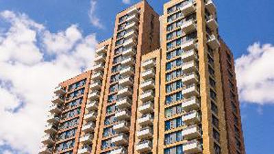 Low angle image of apartment building