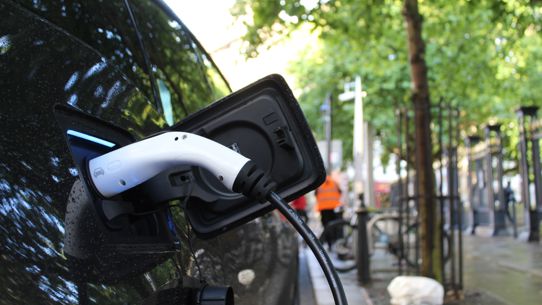 A close up image of an Electic Vehicle Charging