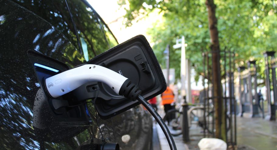 A close up image of an Electic Vehicle Charging