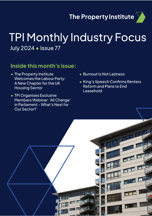 Tpi Monthly Industry Focus Magazines The Property Institute