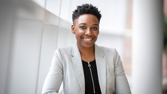 Portrait of a woman in a suit 