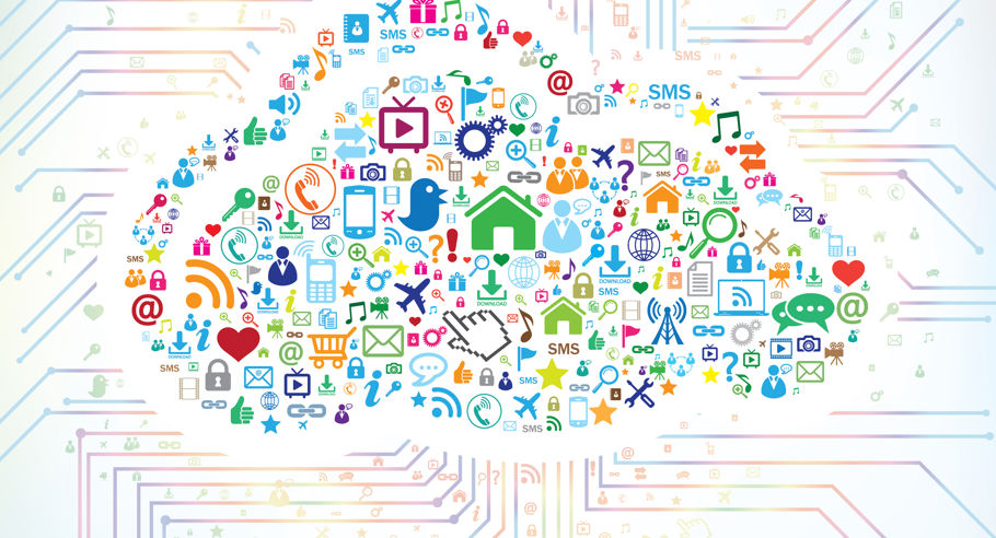 A mindmap of internet symbols