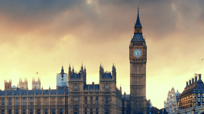 Big ben and the houses of parliment from across the Thames