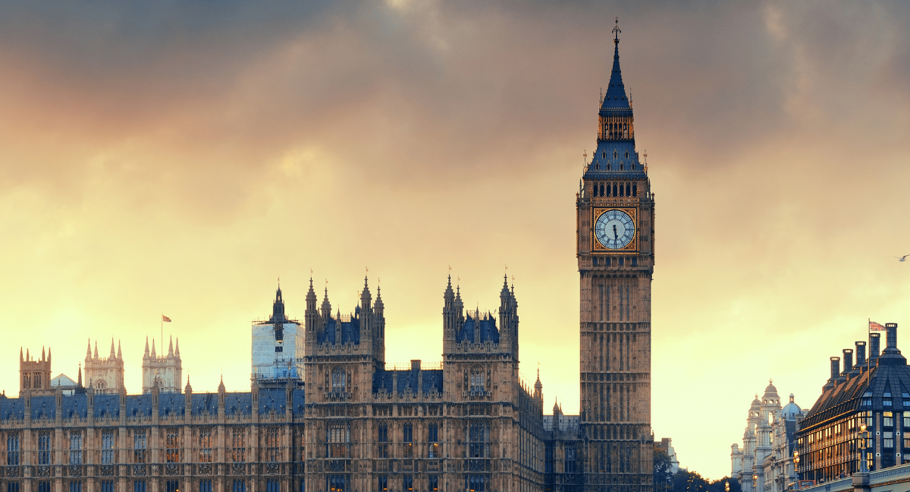 Big ben and the houses of parliment from across the Thames